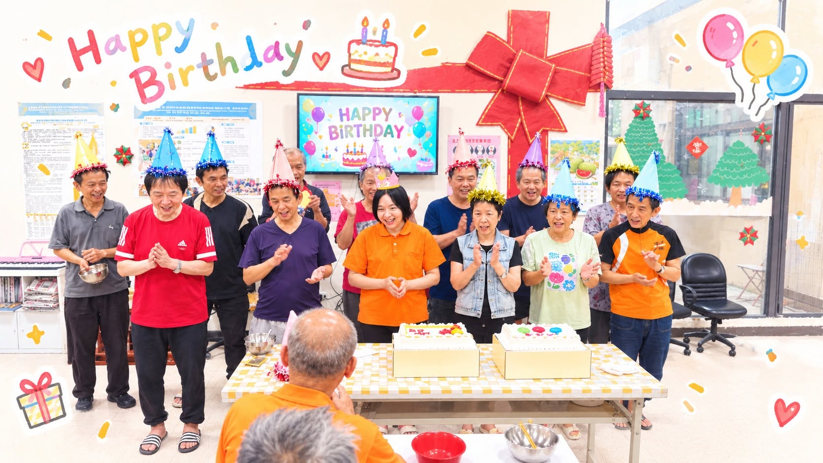 大家戴上生日帽、一起唱生日歌封面照片